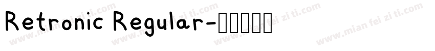 Retronic Regular字体转换